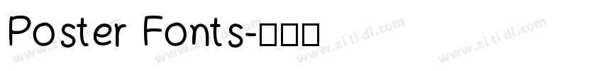 Poster Fonts字体转换